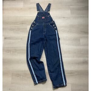 Revolt Clothing co. Womens Vintage 90s style Overalls Dark Wash Small